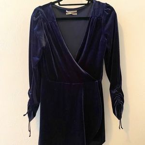 Urban Outfitters, Blue Velvet, long sleeve jumper/dress